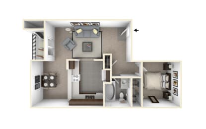 Brix Apartments Floor Plan at Brix, Washington