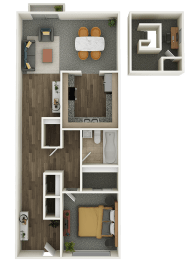 Floor plan of our loft apartment in Olympia, WA.at Capitol Crossing, Washington, 98501