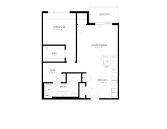 A black and white image of a floor plan for a home.