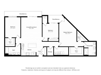  Floor Plan 3B-3