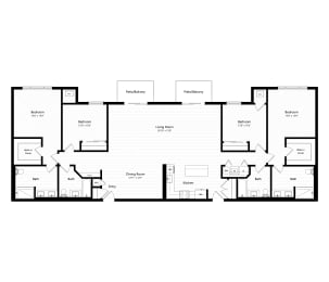  Floor Plan 4B