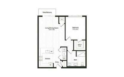  Floor Plan 1B-10