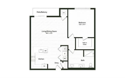  Floor Plan 1B-2