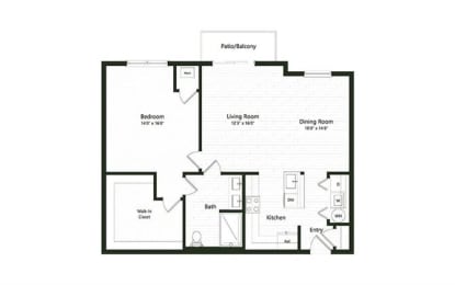  Floor Plan 1B-4