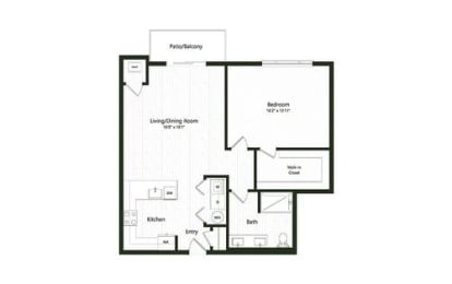  Floor Plan 1B-5