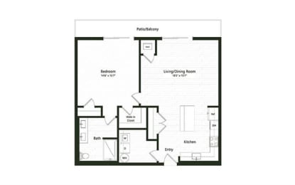  Floor Plan 1B-6