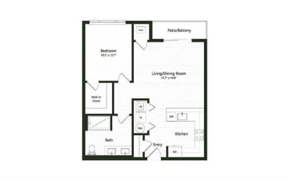  Floor Plan 1B-8A