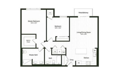  Floor Plan 2BC-1