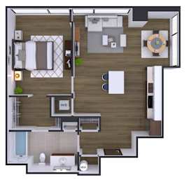 1 bedroom 1 bath V at Artline Apartments, Washington-DC, 20024