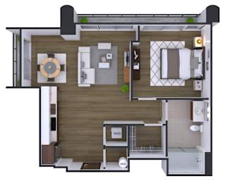 1 bedroom 1 bath R at Artline Apartments, Washington, 20024