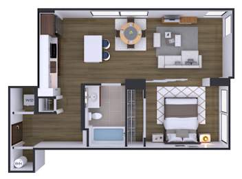 1 bedroom 1 bath S at Artline Apartments, Washington, Washington-DC