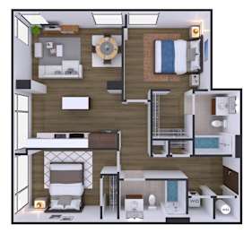 2 bedroom 2 bath H at Artline Apartments, Washington, DC