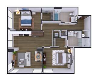 2 bedroom 2 bath O at Artline Apartments, Washington, DC