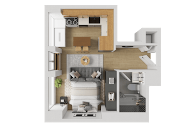 X05-S Floorplan at Reflections at the Wharf, Washington, DC, District of Columbia, 20024