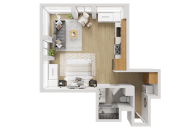 X18-S Floorplan at Reflections at the Wharf, District of Columbia