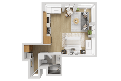 X19-S Floorplan at Reflections at the Wharf, Washington, 20024