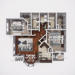 B3 First Floor at Sovereign at Overland Park, Overland Park, KS 66213