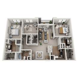C1 floor plan at Adara Overland Park, Overland Park