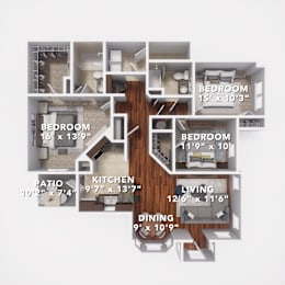 C1 First Floor at Sovereign at Overland Park, Overland Park, KS 66213