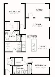 B3 Floor Plan at The MK, Indianapolis