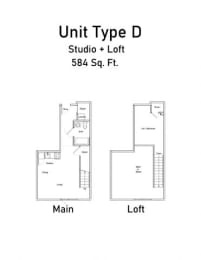 Loft D floor plan