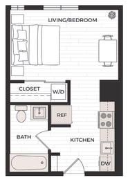 Studio C1 Floor Plan