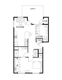 A black and white image of a floor plan for a house.
