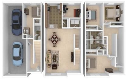  Floor Plan Southside Four Bed