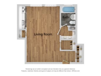 Palladian | Studio - The Broadway Floor Plan