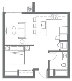 Apartments in Everett WA - The Waterline - One Bed