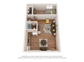 Station at Elm Cree | One Bed