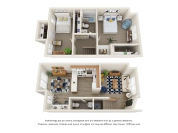 The Montavilla | 2x1.5 Townhome