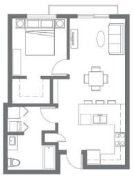  Floor Plan 1x1F