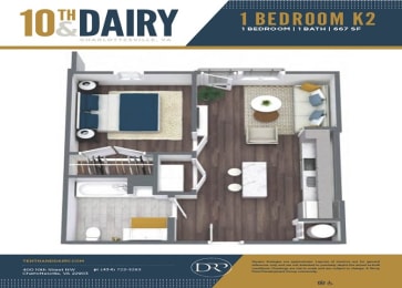 a 1 bedroom k2 floor plan  1234 sq ft