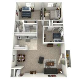  Floor Plan 3 Bed 2 Bath