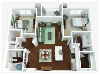 2 bed 2 bath at West Park Apartments, San Diego, 92108