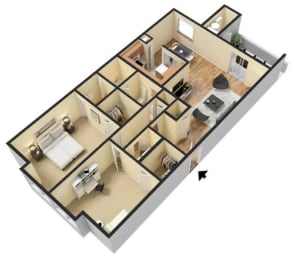a floor plan of a house