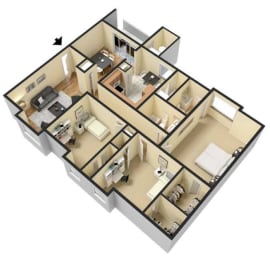 a floor plan of a house