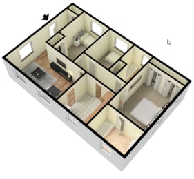  Floor Plan 3 Bedroom 2 Bathroom