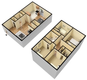  Floor Plan 4 Bedroom 1.5 Bathroom Upgrade