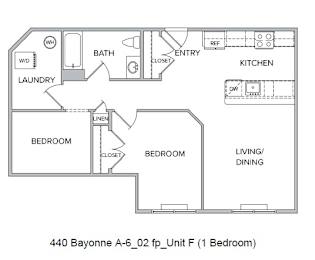 Floor Plan  luxury rental apartments at cityline bayonne in bayonne nj on avenue e