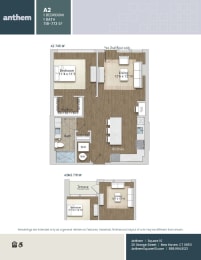 Floor Plan  at Anthem at Square 10 in New Haven, CT 06511