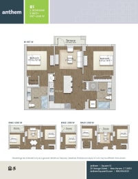 Floor Plan  at Anthem at Square 10 in New Haven, CT 06511