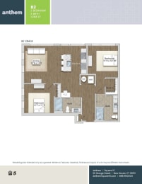 Floor Plan  at Anthem at Square 10 in New Haven, CT 06511