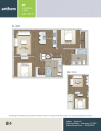 Floor Plan  at Anthem at Square 10 in New Haven, CT 06511