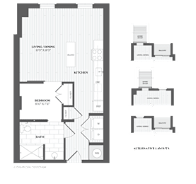 A black and white image of a floor plan for a house.
