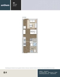 Floor Plan  at Anthem at Square 10 in New Haven, CT 06511