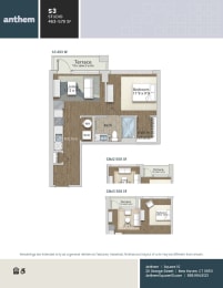 Floor Plan  at Anthem at Square 10 in New Haven, CT 06511