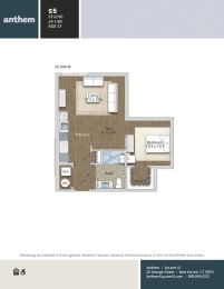 Floor Plan  at Anthem at Square 10 in New Haven, CT 06511