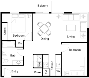 Two Bedroom Apartment in Seattle